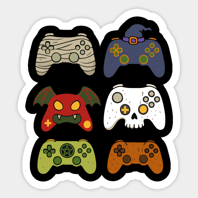 Gaming Controllers Halloween Sticker by The WYLD Tribe